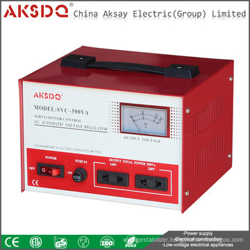 2016 New SVC 500va 60Hz Automatic AC 220v Voltage Stabilizer Yueqing For Computer Use